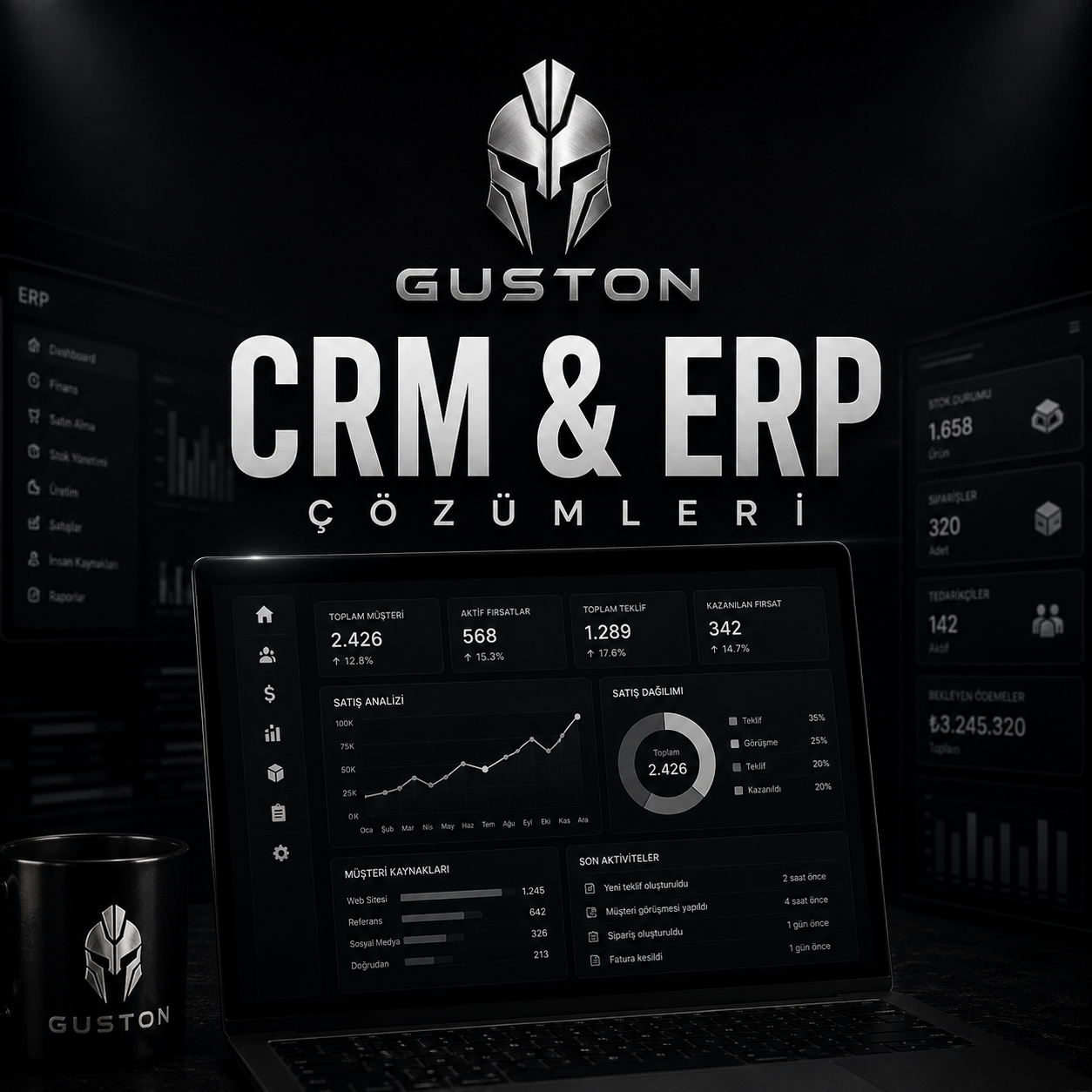CRM & ERP Çözümleri - Web Sitesi Geliştirme ve Yazılım Mimarisi Çözümleri
